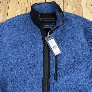 Vineyard Vines On The Go Sherpa Fleece Jacket Full Zip Mens Small NEW NWT